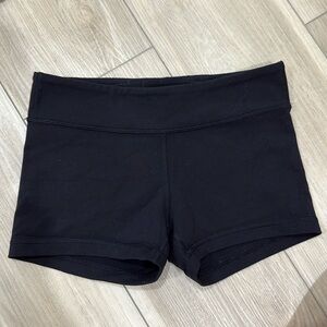 Ivivva booty shorts, black, size 12 (kids)